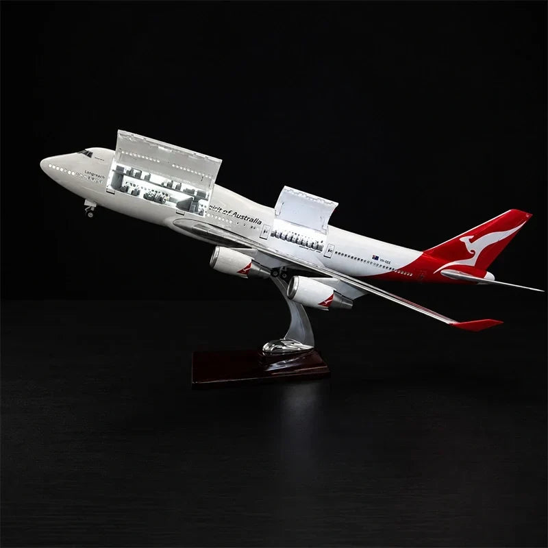 Cadeaux de Noël pour passionnés d’aviation avec une maquette de Boeing 747 Qantas
