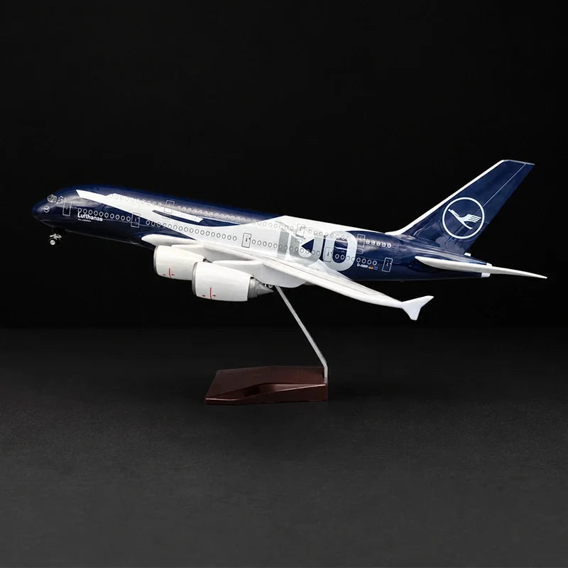 Lufthansa A380 model as a retirement gift for a pilot or airline employee