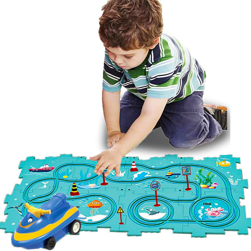 Puzzle Track Car Play Set