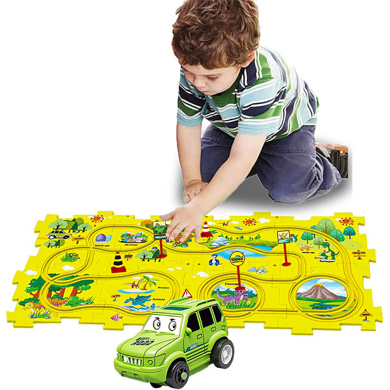 Puzzle Track Car Play Set