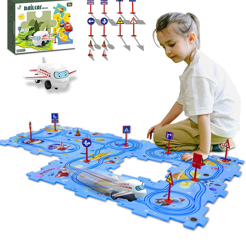 Puzzle Track Car Play Set