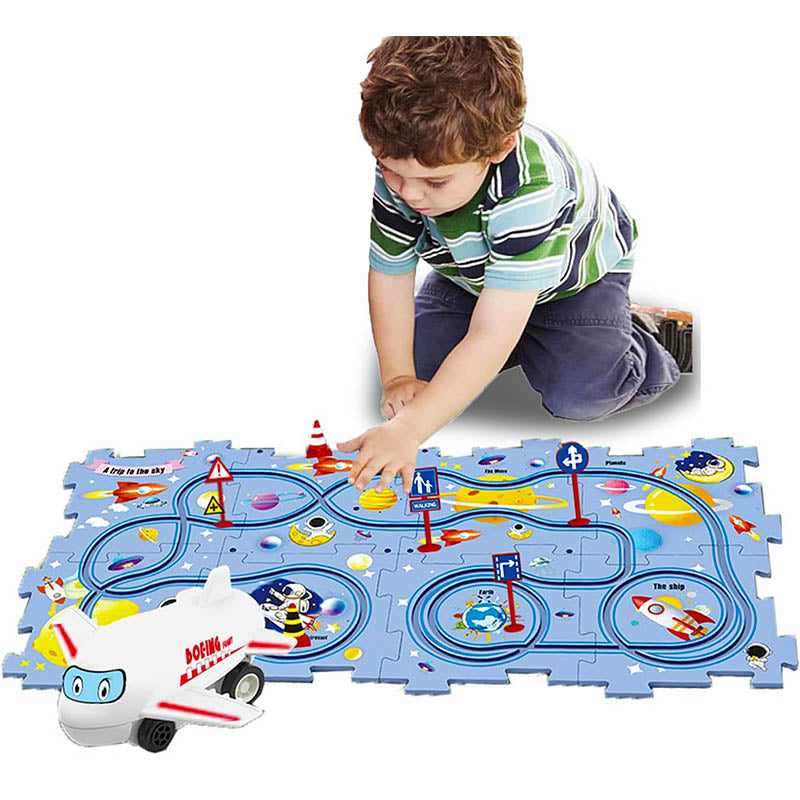 Puzzle Track Car Play Set