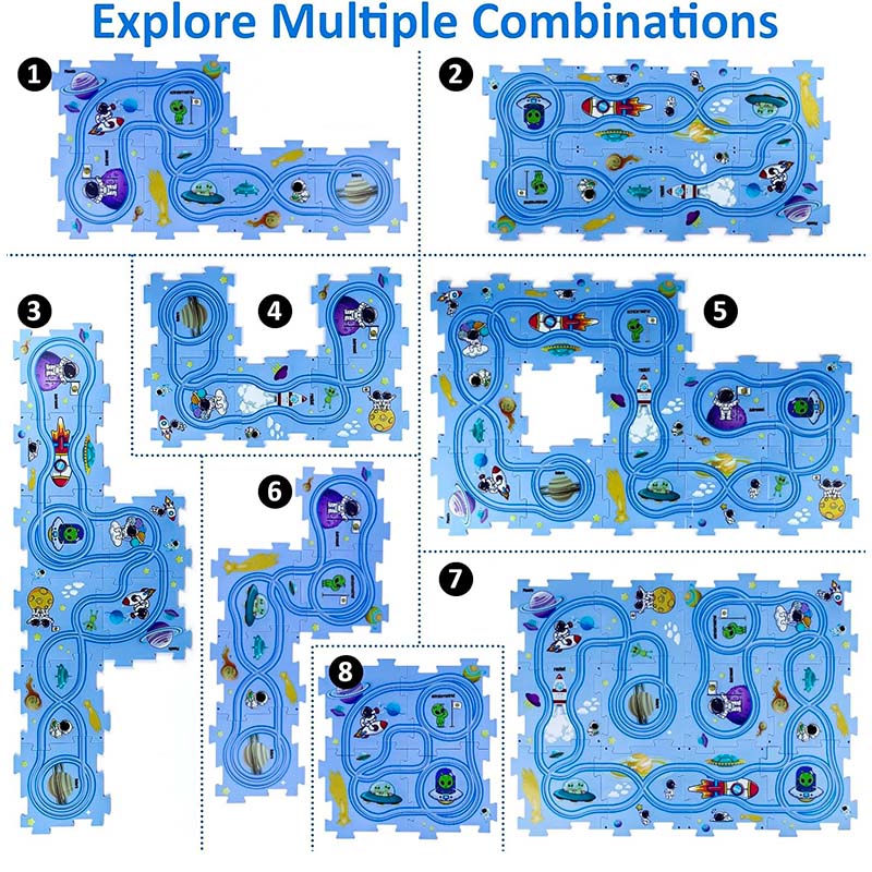 Puzzle Track Car Play Set