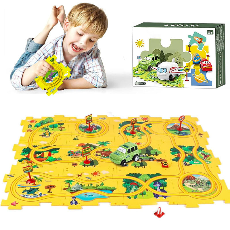 Puzzle Track Car Play Set