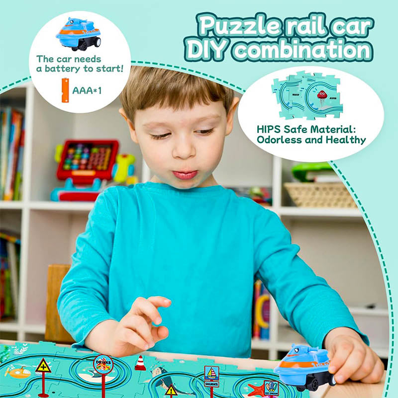 Puzzle Track Car Play Set