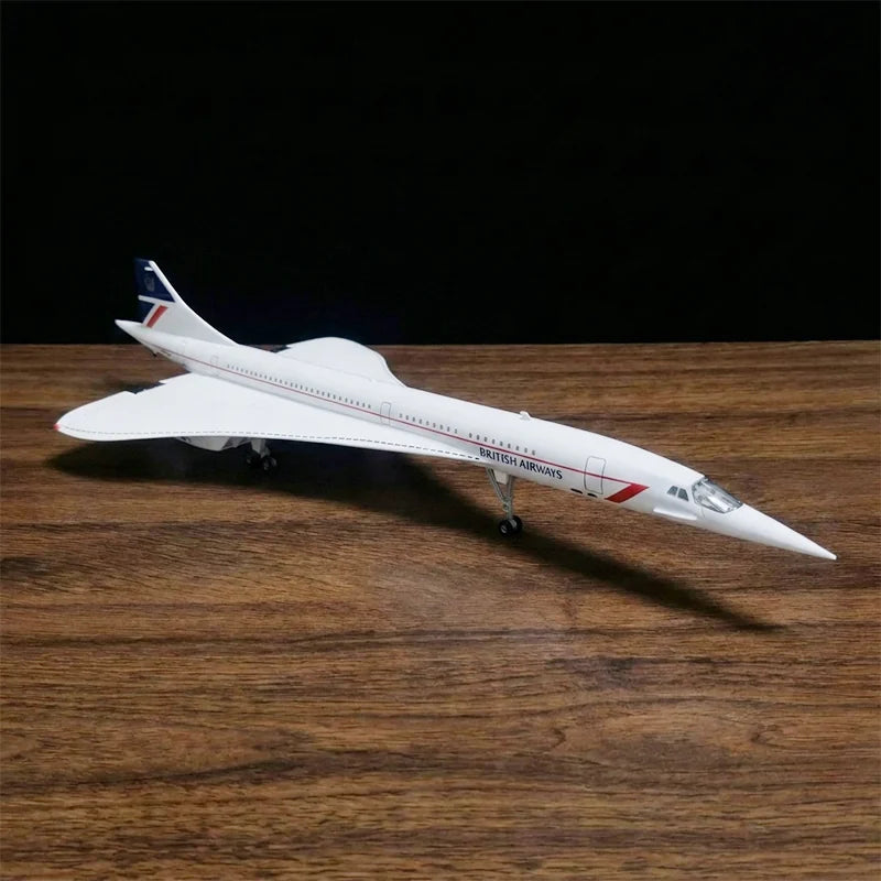 large scale Concorde model airplane 1:125 Singapore Airlines British Airways livery detailed aircraft display model