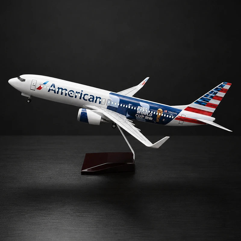 American Airlines Boeing 737-800 FIFA World Cup Model Airplane 1:85