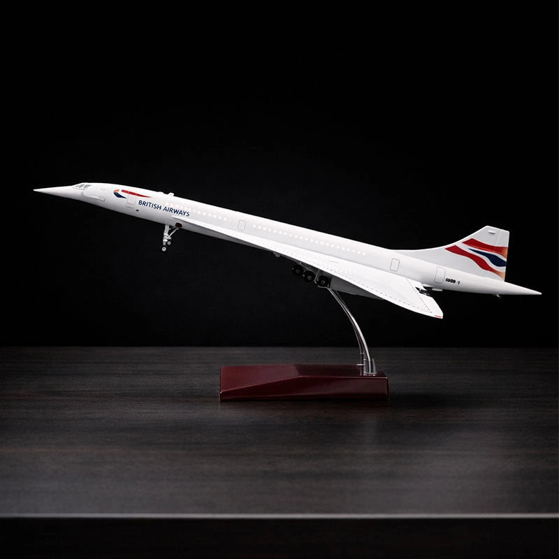 large scale British Airways Concorde model airplane 1:125 detailed aircraft display model