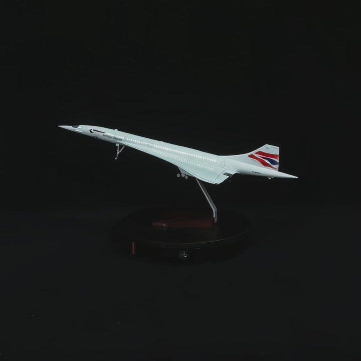 Load video: British Airways Concorde 1:125 Scale
